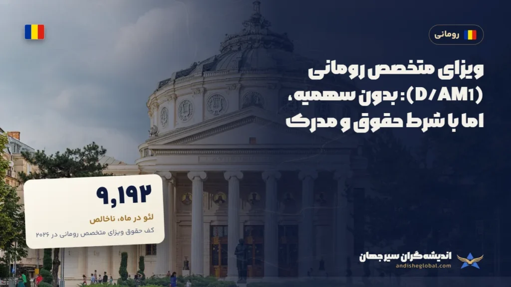 ویزای متخصص رومانی (D/AM1): بدون سهمیه، اما با شرط حقوق و مدرک — بخارست، رومانی